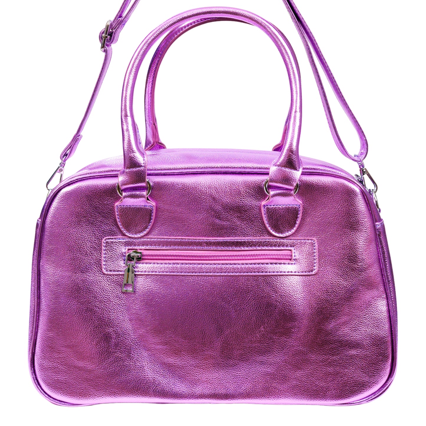 Amethyst Bowler Bag by RainbowsAndFairies.com (Purple Glitter - Sparkle - Lilac - Kitsch - Bowler Style - Bowling Bag - Handbag - Vintage Inspired - Rockabilly) - SKU: BG_BOWLR_AMTHS_ORG - Pic 04