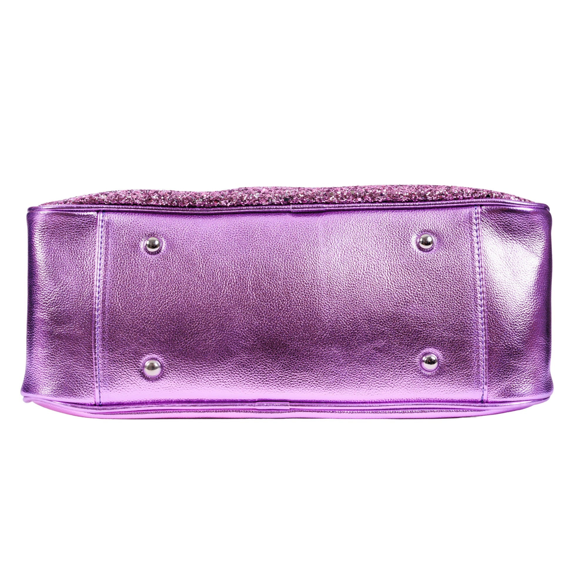 Amethyst Bowler Bag by RainbowsAndFairies.com (Purple Glitter - Sparkle - Lilac - Kitsch - Bowler Style - Bowling Bag - Handbag - Vintage Inspired - Rockabilly) - SKU: BG_BOWLR_AMTHS_ORG - Pic 07