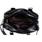 Starry Night Bowler Bag by RainbowsAndFairies.com (Black Silver Glitter - Sparkle - Kitsch - Bowler Style - Bowling Bag - Handbag - Vintage Inspired - Rockabilly) - SKU: BG_BOWLR_STARR_ORG - Pic 05
