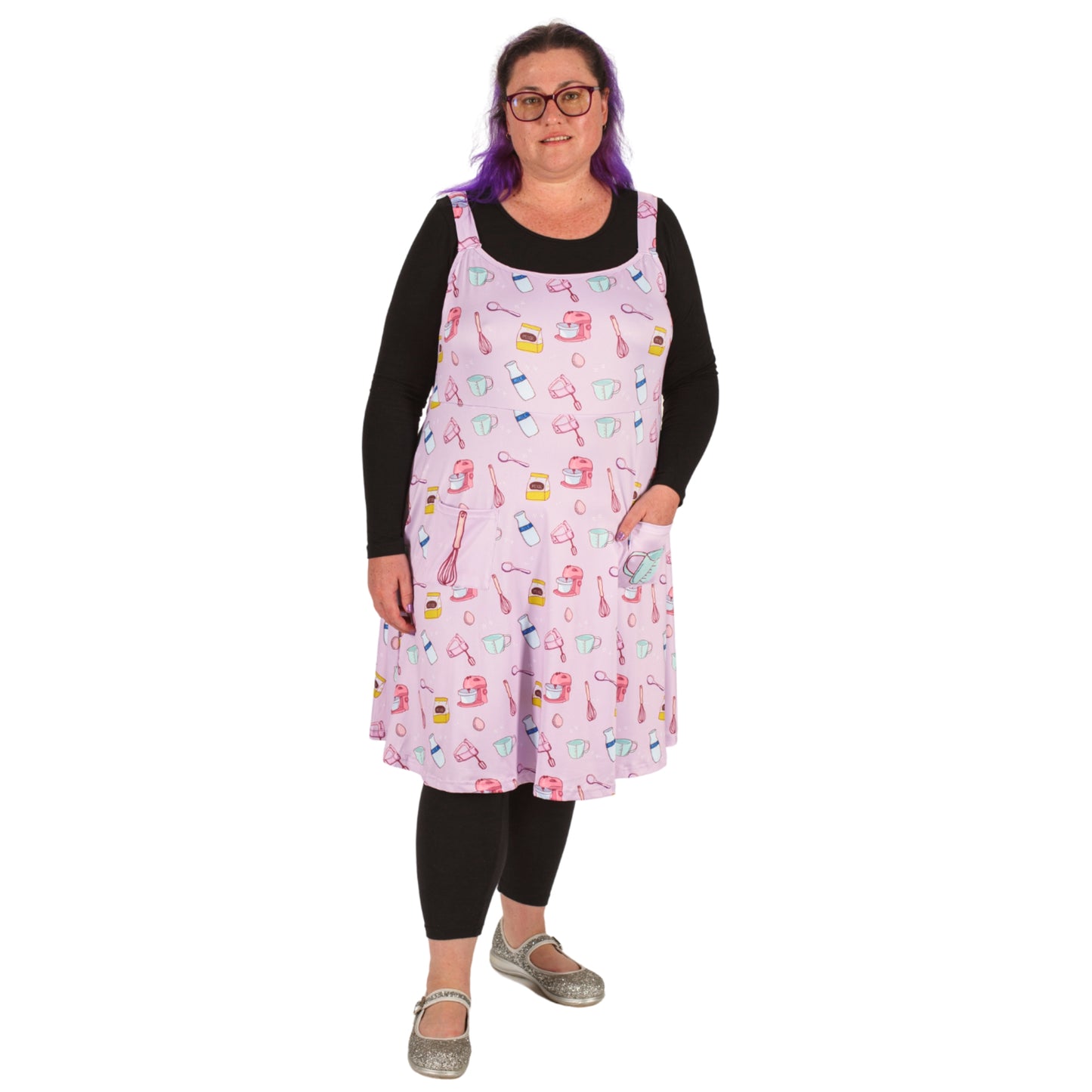 Bakery Pinafore by RainbowsAndFairies.com.au (Cooking - Whisk - Mixer - Dress With Pockets - Pinny - Kitsch - Rockabilly - Vintage Inspired) - SKU: CL_PFORE_BAKER_ORG - Pic-04
