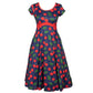 Cherry Tea Dress by RainbowsAndFairies.com.au (Cherries - Cherry Print - Rockabilly - Circle Skirt - Dress With Pockets - Kitsch - Vintage Inspired) - SKU: CL_TEADR_CHERR_ORG - Pic-05