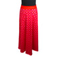 Pretty Maxi Skirt by RainbowsAndFairies.com (Pink & Red - Maxi Skirt With Pockets - Check Print - Geometric) - SKU: CL_MAXIS_PRETY_ORG - Pic 01