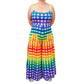Rainbow Gingham Jumpsuit by RainbowsAndFairies.com.au (Check - Pride - Overalls - Wide Leg Pants - Kitsch - Rockabilly) - SKU: CL_JUMPS_GINGH_RBW - Pic-01