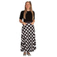 Spots Anyone Maxi Skirt by RainbowsAndFairies.com.au (Black & White - Monochrome - Polka Dot - Skirt With Pockets - Boho - Mod Retro - Vintage Inspired) - SKU: CL_MAXIS_SPOTS_ORG - Pic-05