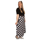 Spots Anyone Maxi Skirt by RainbowsAndFairies.com.au (Black & White - Monochrome - Polka Dot - Skirt With Pockets - Boho - Mod Retro - Vintage Inspired) - SKU: CL_MAXIS_SPOTS_ORG - Pic-06