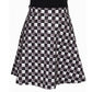 Too Square Short Skirt by RainbowsAndFairies.com.au (Check Print - Black - White - Grey - Kitsch - Aline Skirt With Pockets - Vintage Inspired) - SKU: CL_SHORT_TOOSQ_ORG - Pic-02