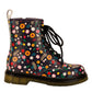 Bloom Wonder Boots by RainbowsAndFairies.com.au (Flowers - Floral Print - Combat Boots - Side Zip Boots - Mismatched Shoes) - SKU: FW_WONDR_STARB_ORG - Pic-06