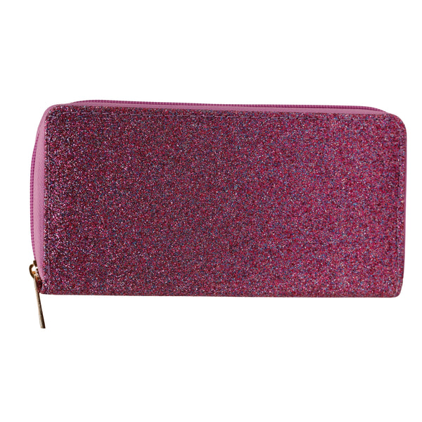 Buy Purple Sparkle and Glitter Triangle Purse with Zipper Closure at ShopLC.