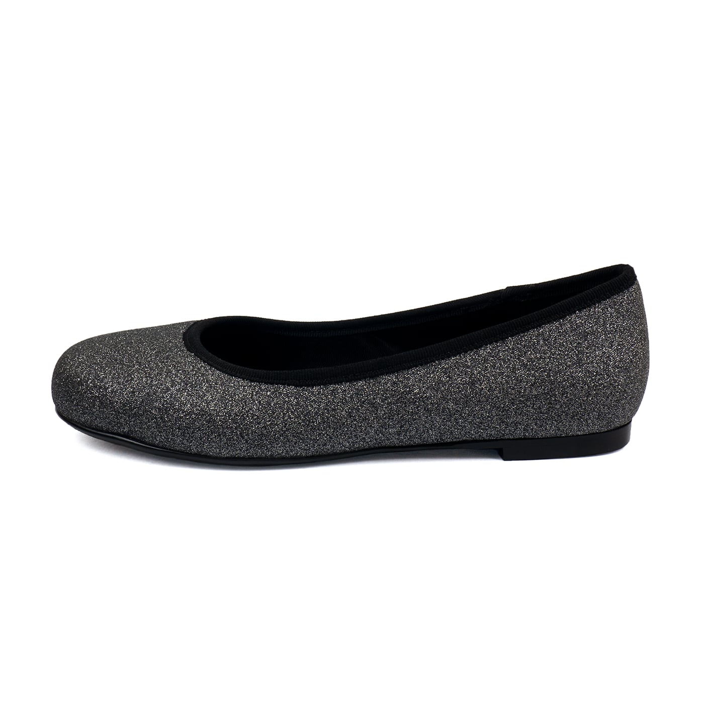 Celestial Ballet Flats by RainbowsAndFairies.com (Silver Glitter - Black - Sparkle - Slip Ons - Shoes) - SKU: FW_BALET_CELST_ORG - Pic 03