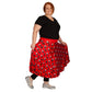 Charm Swishy Skirt by RainbowsAndFairies.com.au (Magpie - Red Black & White - Animal Print - Australian Bird - Circle Skirt With Pockets - Mod Retro) - SKU: CL_SWISH_CHARM_ORG - Pic-08