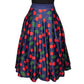 Cherry Swishy Skirt by RainbowsAndFairies.com.au (Cherries - Cherry Print - Rockabilly - Circle Skirt - Skirt With Pockets - Kitsch - Vintage Inspired) - SKU: CL_SWISH_CHERR_ORG - Pic-05