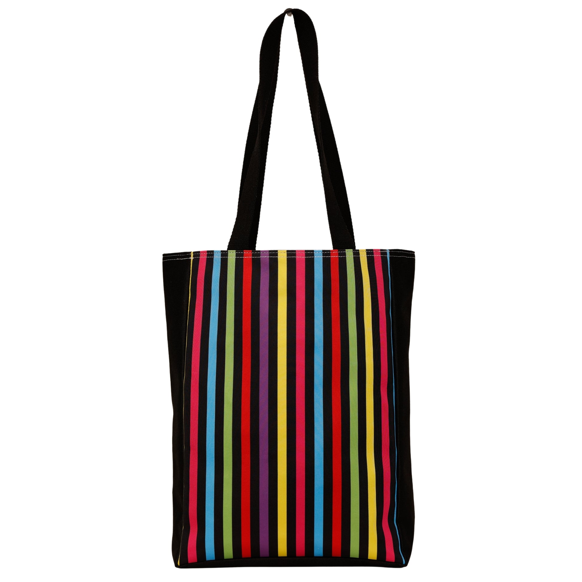 Confetti Tote Bag by RainbowsAndFairies.com (Rainbow - Polka Dots - Stripes - Handbag - Shoulder Bag - Carry All - Vintage Inspired - Kitsch) - SKU: BG_TOTES_CONFT_ORG - Pic 03