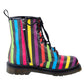 Confetti Wonder Boots by RainbowsAndFairies.com.au (Polka Dots - Rainbow Stripes - Combat Boots - Mismatched Shoes - Side Zip Boots) - SKU: FW_WONDR_CONFT_ORG - Pic-06