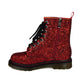 Dorothy Wonder Boots by RainbowsAndFairies.com.au (Red Glitter - Wizard Of Oz - Metallic - Glitter Boots - Combat Boots - Side Zip Boot - Sparkle) - SKU: FW_WONDR_DRTHY_ORG - Pic-03