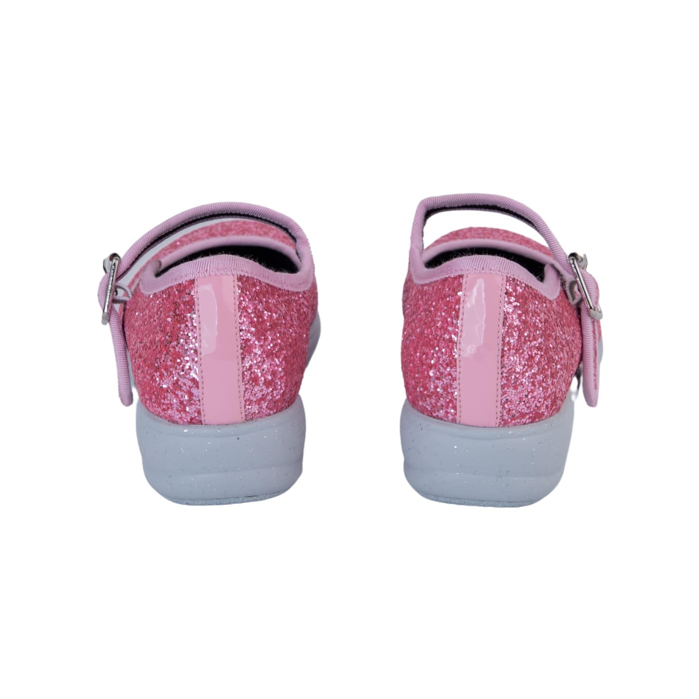 Fairy Floss Mary Janes by RainbowsAndFairies.com.au (Pink Glitter - Glitter Soles - Mismatched Shoes - Glitter Shoes - Sparkle) - SKU: FW_MARYJ_FRYFL_ORG - Pic-05