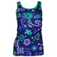 Groovy Enchantment Singlet Top by RainbowsAndFairies.com.au (Psychedelic - Woodstock - Green & Purple - Vintage Inspired - Kitsch - Abstract - Tank Top) - SKU: CL_SGLET_GROOV_ENT - Pic-01