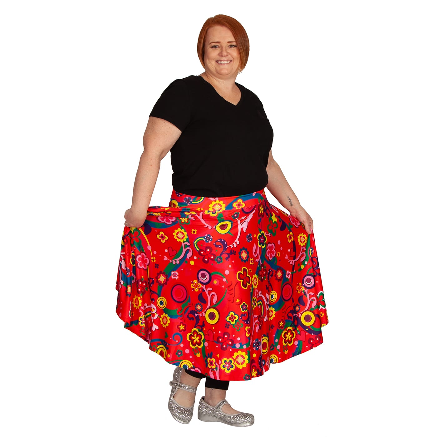 Groovy Remix Swishy Skirt by RainbowsAndFairies.com.au (Woodstock - Psychedelic - Hippy - Circle Skirt With Pockets - Mod Retro) - SKU: CL_SWISH_GROOV_REM - Pic-08