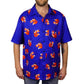 Howard Mens Shirt by RainbowsAndFairies.com (Foxy - Red Fox - Animal Print - Bowling Shirt - Hawaiian Shirt - Rockabilly - Rock & Roll) - SKU: CL_SHIRT_HOWIE_ORG - Pic 01