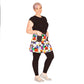 Intrigue Short Skirt by RainbowsAndFairies.com (Black Cat - Mondrian Art - Skirt With Pockets - Aline Skirt - Party Food) - SKU: CL_SHORT_INTRG_ORG - 04