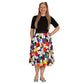 Intrigue Swishy Skirt by RainbowsAndFairies.com.au (Black Cats - Mondrian Art - Skirt With Pockets - Circle Skirt - Vintage Inspired - Mod Retro) - SKU: CL_SWISH_INTRG_ORG - Pic-05