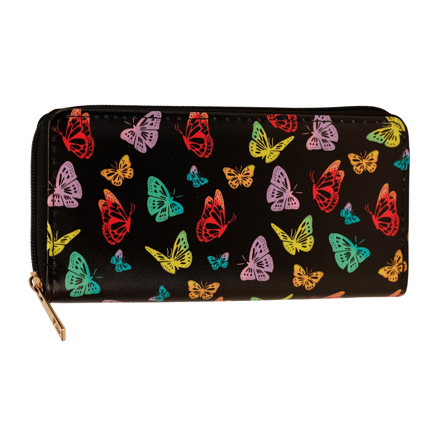 Kaleidoscope Wallet by RainbowsAndFairies.com (Monarch Butterfly - Butterflies - Purse - Quirky Bag) - SKU: BG_WALLT_KSCOP_ORG - Pic 01