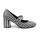 Monochrome Heels by RainbowsAndFairies.com (Black & White Stripes - Polka Dots - Classic - Kitten Heels - Mismatched Shoes) - SKU: FW_HEELS_MONOC_ORG - Pic 04