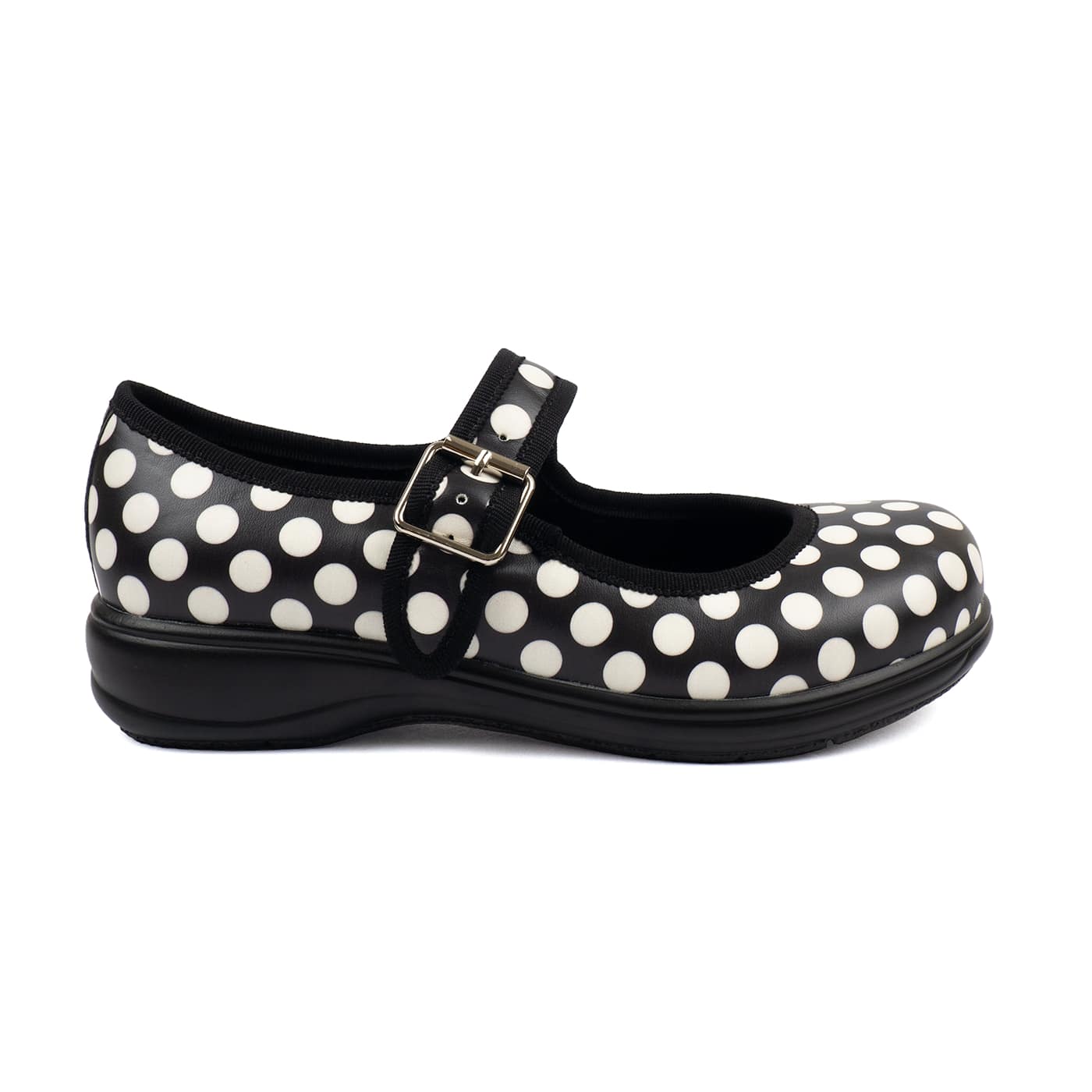 Monochrome Mary Janes by RainbowsAndFairies.com (Black & White - Polka Dots - Stripes - Mismatched Shoes - Shoes - Pair & A Spare) - SKU: FW_MARYJ_MONOC_ORG - Pic 08
