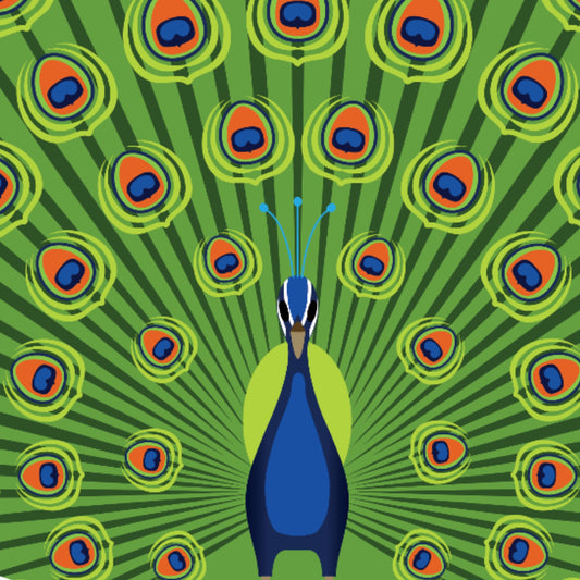 Olive-Peacock-Peahen-Animal-Print-Bird-Print-Mod-Retro-RainbowsAndFairies.com.au-OLIVE_ORG-01