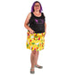 Polly Short Skirt by RainbowsAndFairies.com.au (Cockatoo - Galah - Australian Birds - Aline Skirt - Vintage Inspired - Skirt With Pockets - Kitsch) - SKU: CL_SHORT_POLLY_ORG - Pic-04