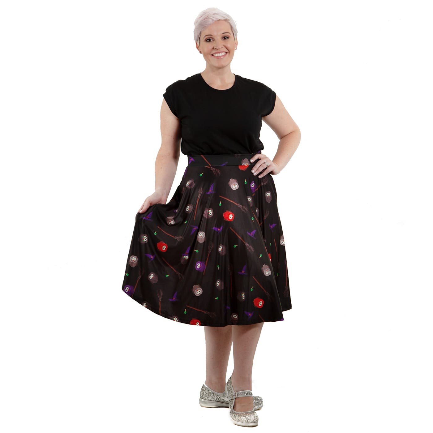 Potion Swishy Skirt by RainbowsAndFairies.com.au (Harry Potter - Halloween - Owls - Broomsticks - Circle Skirt With Pockets - Mod Retro - Potion Bottle) - SKU: CL_SWISH_POTIN_ORG - Pic-06