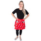 Puppy Love Short Skirt by RainbowsAndFairies.com.au (Dalmation - Dog Bone - Fire Engine - Red - Kitsch - Aline Skirt With Pockets - Vintage Inspired) - SKU: CL_SHORT_PUPPY_ORG - Pic-04