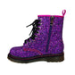 Purple Haze Wonder Boots by RainbowsAndFairies.com.au (Purple Glitter Boots - Holographic - Metallic - Glitter - Combat Boots - Side Zip Boot - Pink) - SKU: FW_WONDR_GLITR_PHZ - Pic-03