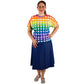 Rainbow Gingham Batwing Top by RainbowsAndFairies.com.au (Check - Picnic - Pride - Knit Top - Vintage Inspired - Retro Shirt - Kitsch) - SKU: CL_BATOP_GINGH_RBW - Pic-02