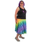 Rainbow Gingham Swishy Skirt by RainbowsAndFairies.com (Check - Picnic - Skirt With Pockets - Circle Skirt  - Vintage Inspired) - SKU: CL_SWISH_GINGH_RBW - Pic 03