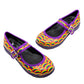 Rainbow Mary Janes by RainbowsAndFairies.com.au (Rainbows - Bright Colours - Pride - Buckle Up Shoes - Mismatched Shoes - Stripes) - SKU: FW_MARYJ_RAINB_ORG - Pic-01