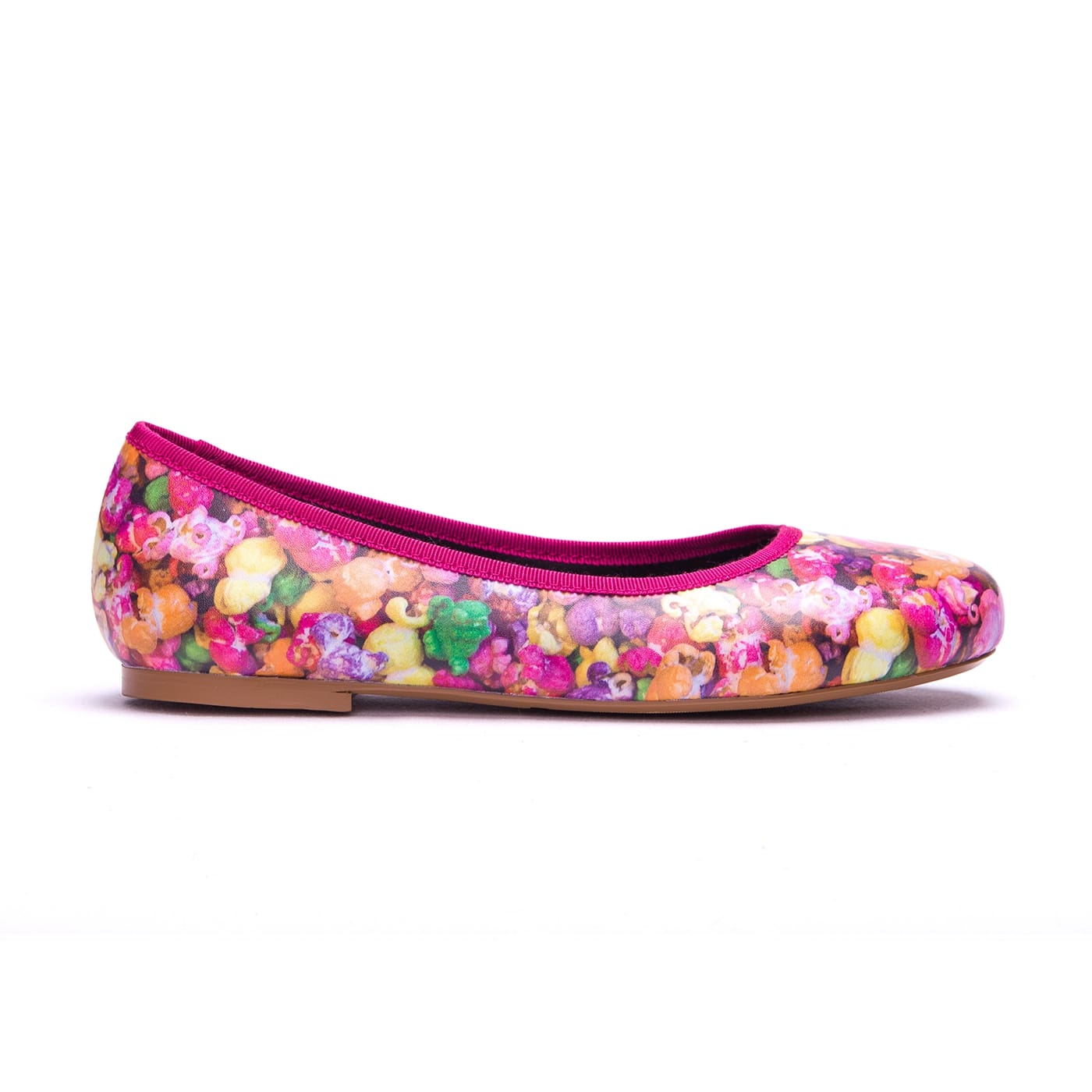 Rainbow Popcorn Ballet Flats by RainbowsAndFairies.com (Popcorn - Colourful - Lollies - Quirky Shoes - Slip Ons - Comfy Flats) - SKU: FW_BALET_PCORN_ORG - Pic 04