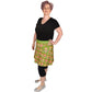 Retro Flower Short Skirt by RainbowsAndFairies.com.au (70s Wallpaper - Psychedelic - Tulip - Kitsch - Aline Skirt With Pockets - Vintage Inspired) - SKU: CL_SHORT_RETFL_ORG - Pic-03