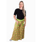 Retro Flower Wide Leg Pants by RainbowsAndFairies.com.au (70s Wallpaper - Psychedelic - Tulip - Pants With Pockets - Vintage Inspired - Flares - Floral) - SKU: CL_WIDEL_RETFL_ORG - Pic-03