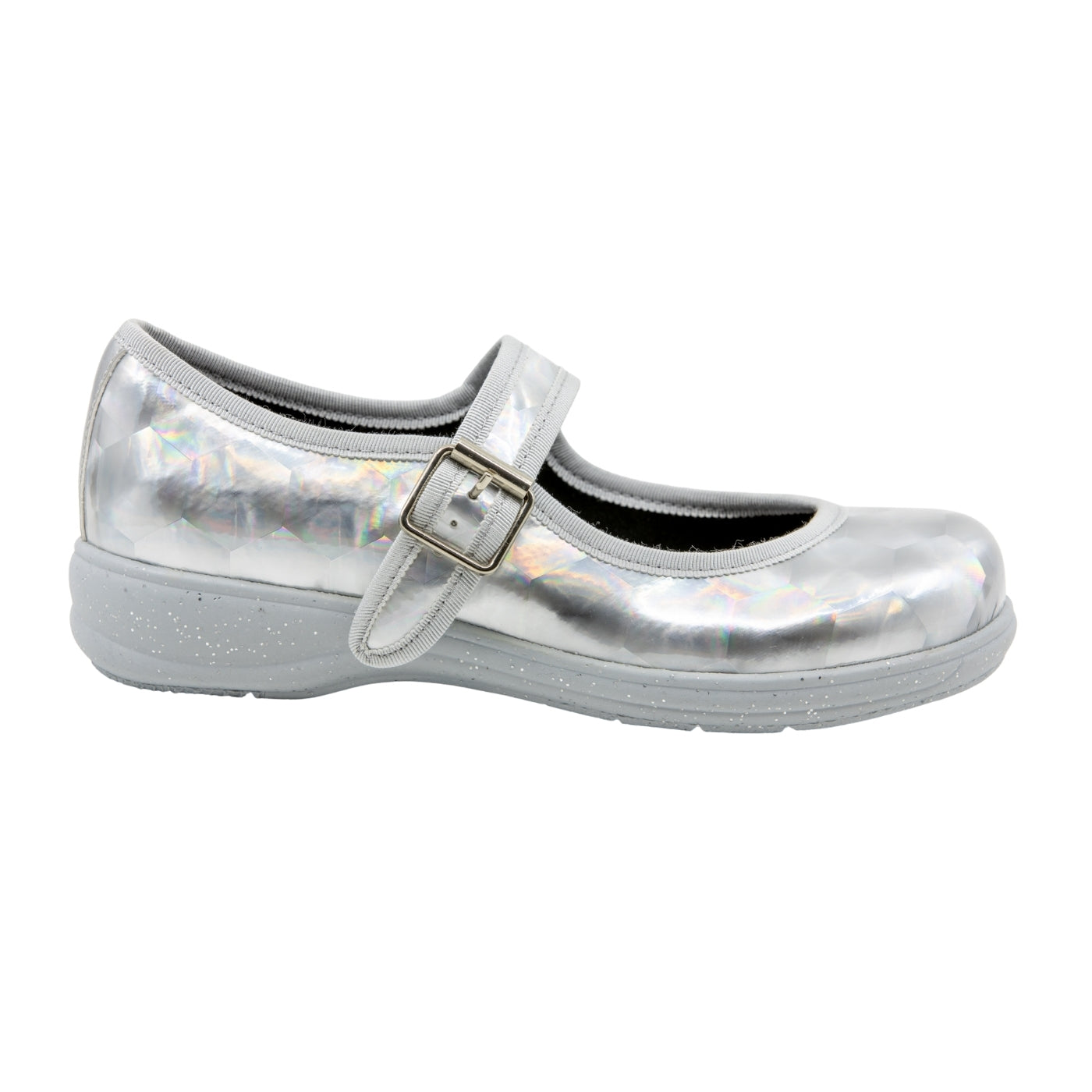 Robot Mary Janes by RainbowsAndFairies.com.au (Silver Holographic - Metallic - Sparkle Shoes - Buckle Shoes - Mismatched Shoes - Cute & Comfy) - SKU: FW_MARYJ_ROBOT_ORG - Pic-04