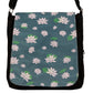 Serene Messenger Bag by RainbowsAndFairies.com.au (Lotus Flower - Meditation - Satchel Bag - Interchangeable Cover - Handbag) - SKU: BG_SATCH_SEREN_ORG - Pic-02