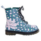 Serene Wonder Boots by RainbowsAndFairies.com.au (Lotus Flower - Floral Boots - Flowers - Combat Boots - Side Zip Boots - Mismatched Shoes) - SKU: FW_WONDR_SRENE_ORG - Pic-06