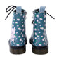 Serene Wonder Boots by RainbowsAndFairies.com.au (Lotus Flower - Floral Boots - Flowers - Combat Boots - Side Zip Boots - Mismatched Shoes) - SKU: FW_WONDR_SRENE_ORG - Pic-07