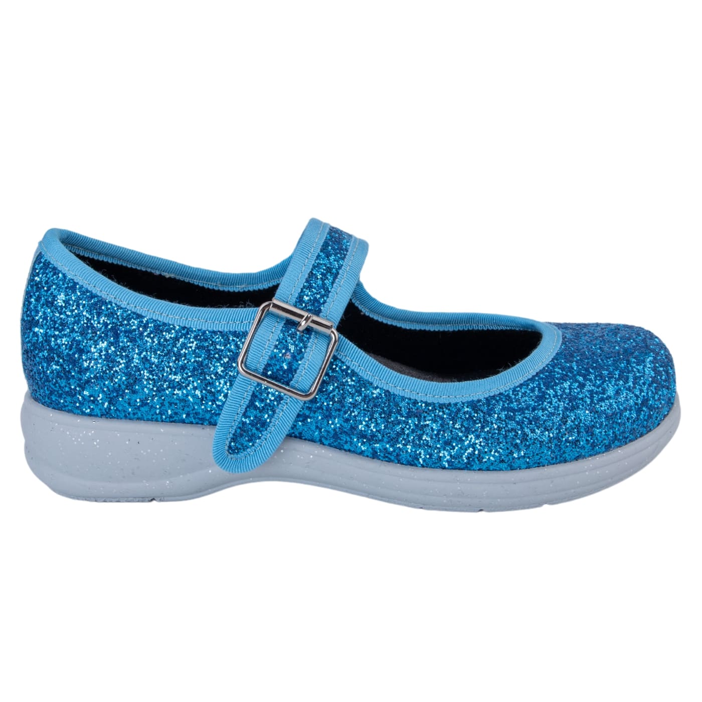 Serenity Mary Janes by RainbowsAndFairies.com.au (Aqua Glitter - Turquoise - Mismatched Shoes - Cute & Comfy - Buckle Up Shoes - Holographic - Glitter) - SKU: FW_MARYJ_GLITR_SER - Pic-03