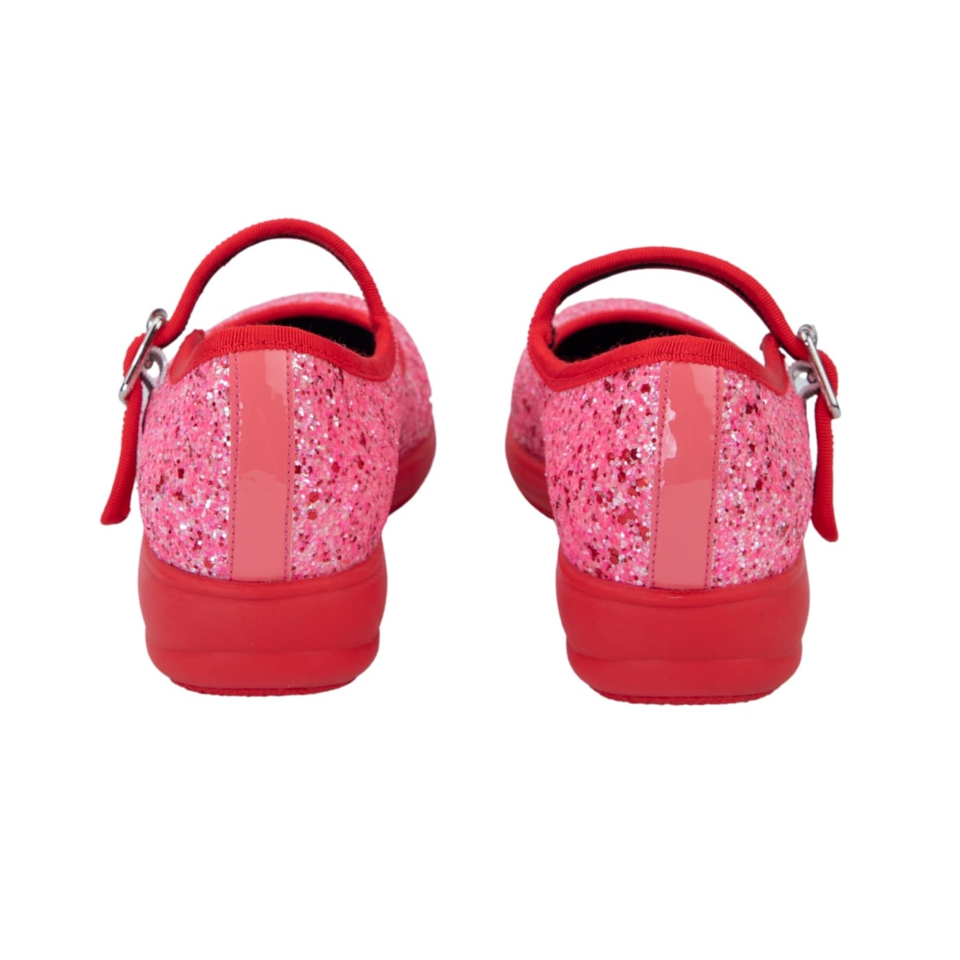 Sherbet Mary Janes by RainbowsAndFairies.com.au (Pink Glitter - Red Glitter - Mismatched Shoes - Glitter Shoes - Sparkle) - SKU: FW_MARYJ_GLITR_SHE - Pic-05