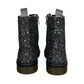 Starry Night Wonder Boots by RainbowsAndFairies.com.au (Black Glitter - Holographic - Metallic - Glitter Boots - Combat Boots - Side Zip Boot) - SKU: FW_WONDR_GLITR_STR - Pic-05