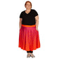 Sunrise Swishy Skirt by RainbowsAndFairies.com.au (Orange & Purple - Polka Dots - Psychedelic - Rockabilly - Circle Skirt With Pockets - Mod Retro) - SKU: CL_SWISH_SUNRS_ORG - Pic-07