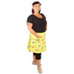 Sunshine Short Skirt by RainbowsAndFairies.com.au (Rainbows - Butterflies - Yellow Polka Dot - Kitsch - Aline Skirt With Pockets - Vintage Inspired) - SKU: CL_SHORT_SUNSH_ORG - Pic-08