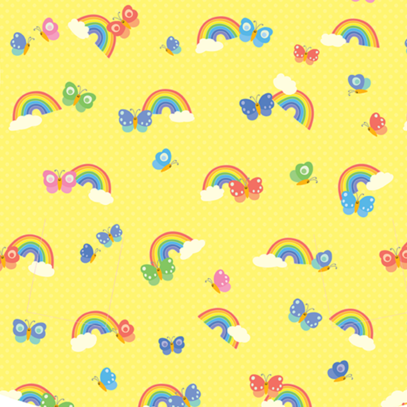 Sunshine-Yellow-Polka-Dot-Butterfly-Rainbows-Clouds-Vintage-Inspired-Kitsch-RainbowsAndFairies.com.au-SUNSH_ORG-01