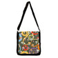 Toadstool Messenger Bag by RainbowsAndFairies.com.au (Mushroom - Psychedelic - Swirls - Satchel Bag - Interchangeable Cover - Handbag) - SKU: BG_SATCH_TOADS_ORG - Pic-01