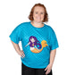 Tully Batwing Top by RainbowsAndFairies.com.au (Mermaid - Under The Sea - Mermaid Scales - Ocean - Vintage Inspired - Kitsch - Knit Top - Mod) - SKU: CL_BATOP_TULLY_ORG - Pic-03